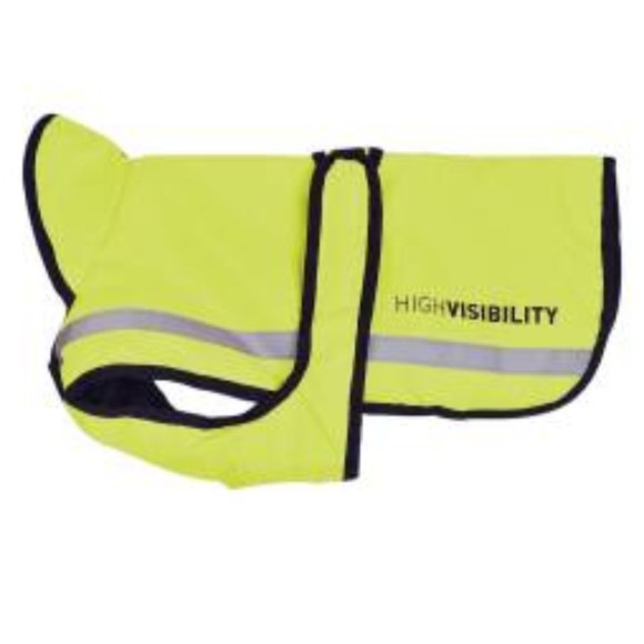 8/$20 High Visibility Unlined Dog Rug - Yellow - Large (22") - Picture 1 of 7